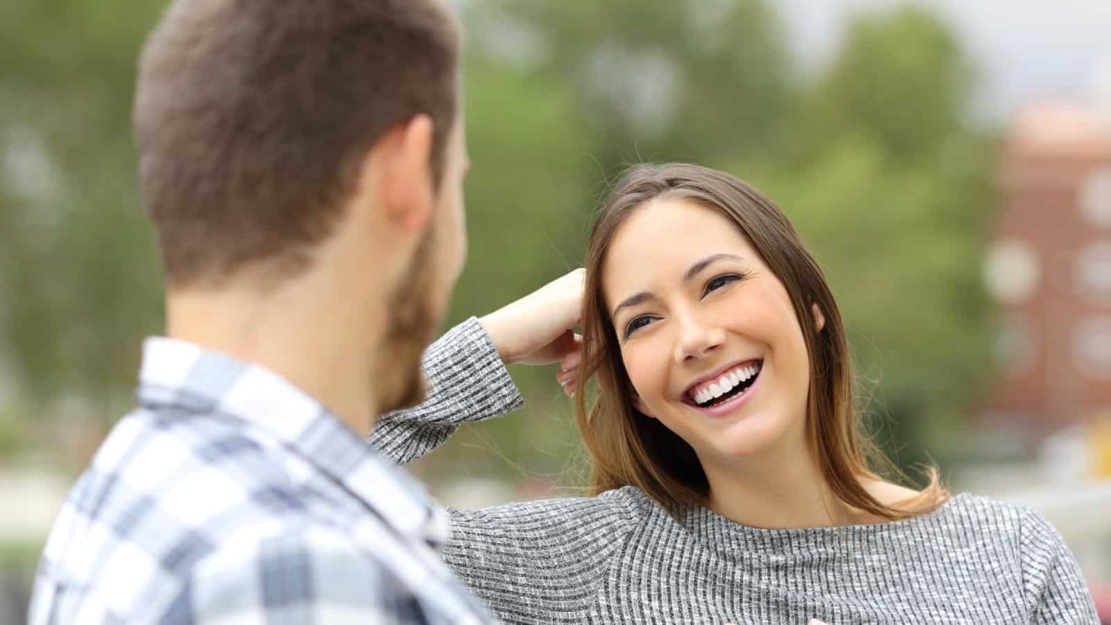 couple woman happy