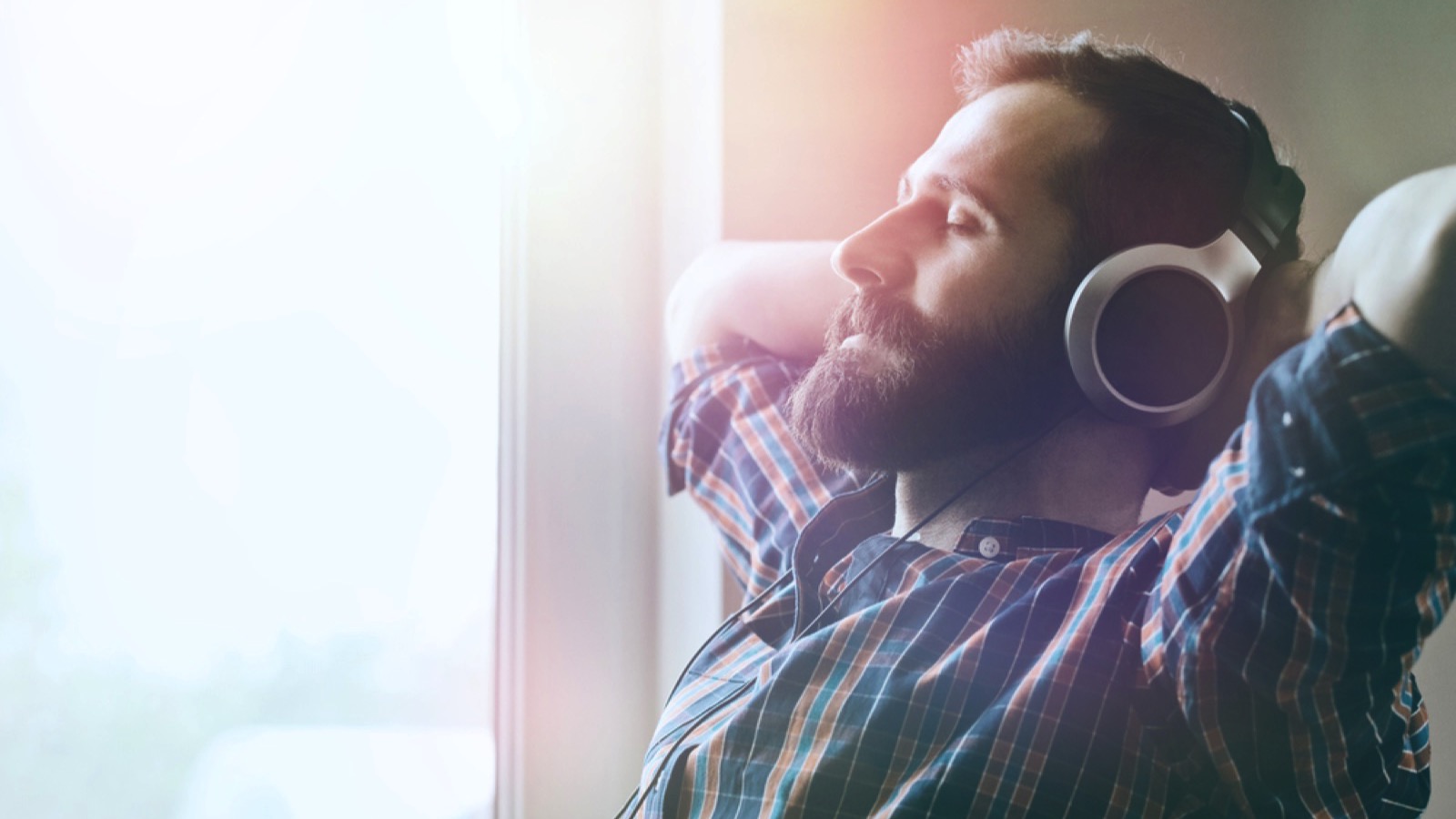 Man listening to music