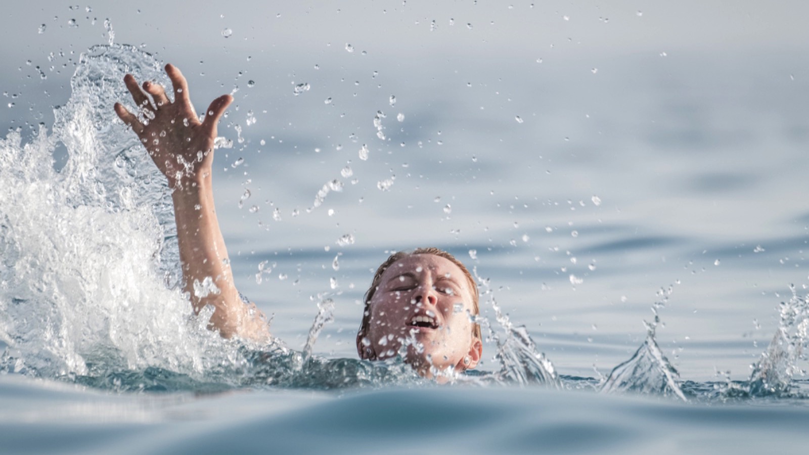 Woman drowning